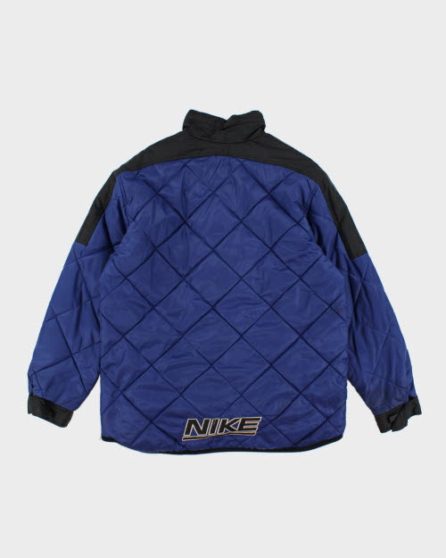 Vintage 90's Nike Quilted Zip Up Jacket - M
