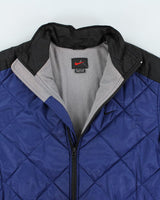 Vintage 90's Nike Quilted Zip Up Jacket - M
