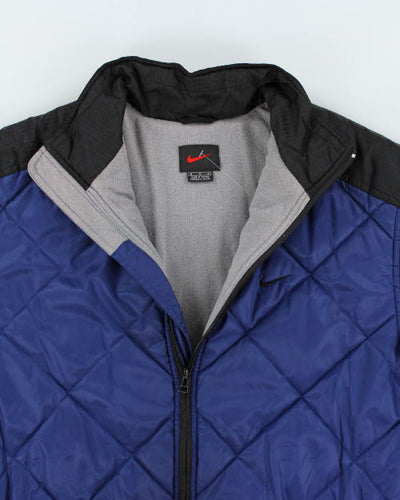 Vintage 90's Nike Quilted Zip Up Jacket - M