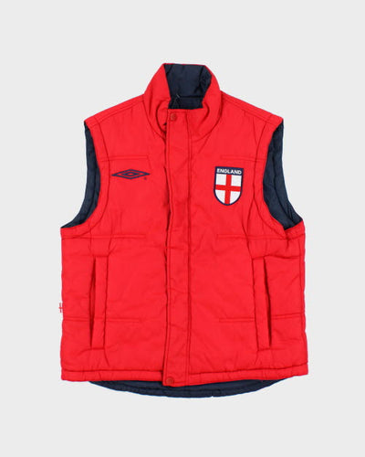 Vintage 2000's Umbro England Reversible Gilet - S