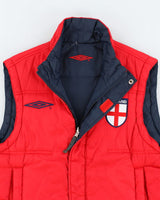Vintage 2000's Umbro England Reversible Gilet - S