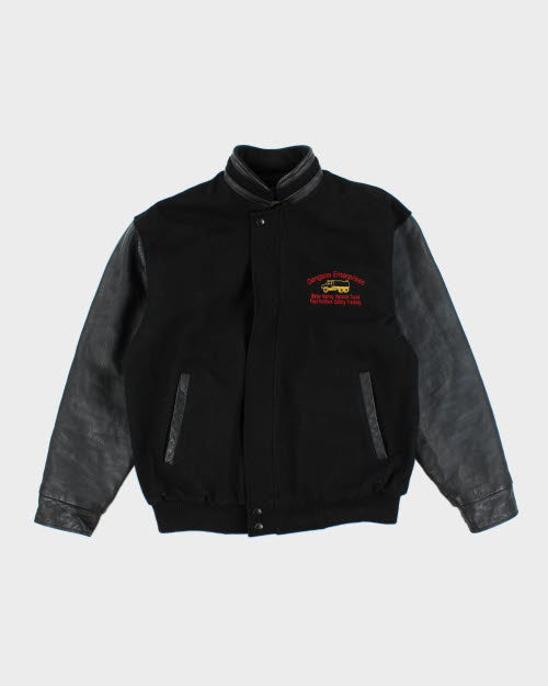 Vintage 90's Embroidered Varsity Jacket - L