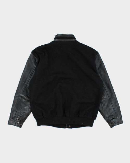 Vintage 90's Embroidered Varsity Jacket - L