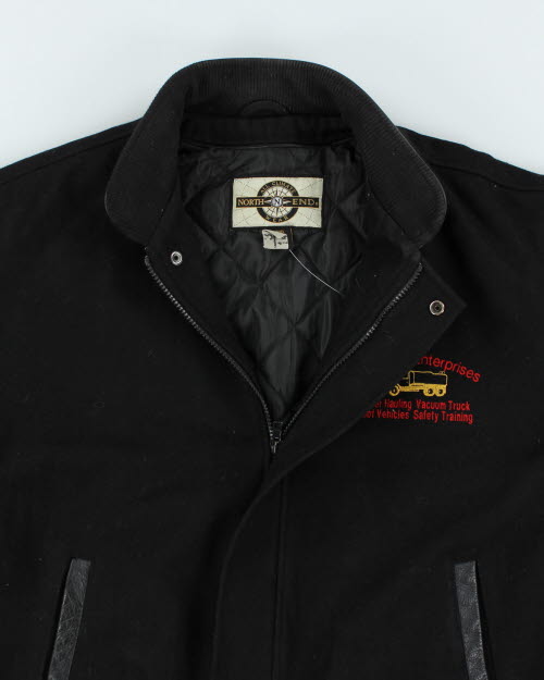 Vintage 90's Embroidered Varsity Jacket - L