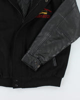 Vintage 90's Embroidered Varsity Jacket - L
