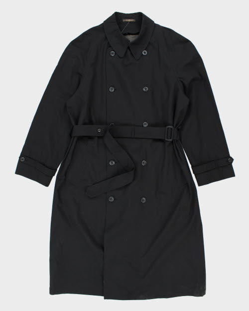 Vintage 90's Black London Fog Long Overcoat - XL