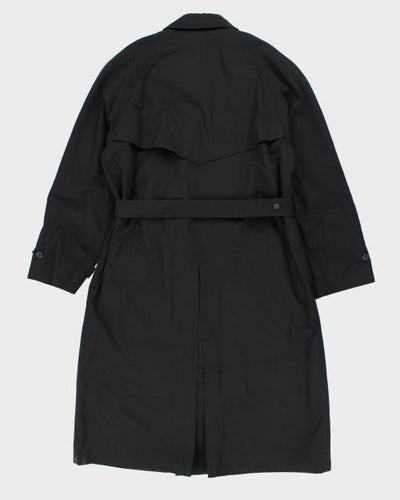 Vintage 90's Black London Fog Long Overcoat - XL