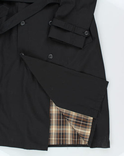 Vintage 90's Black London Fog Long Overcoat - XL