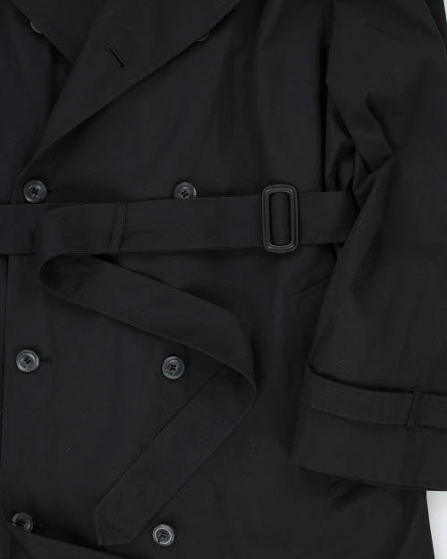 Vintage 90's Black London Fog Long Overcoat - XL