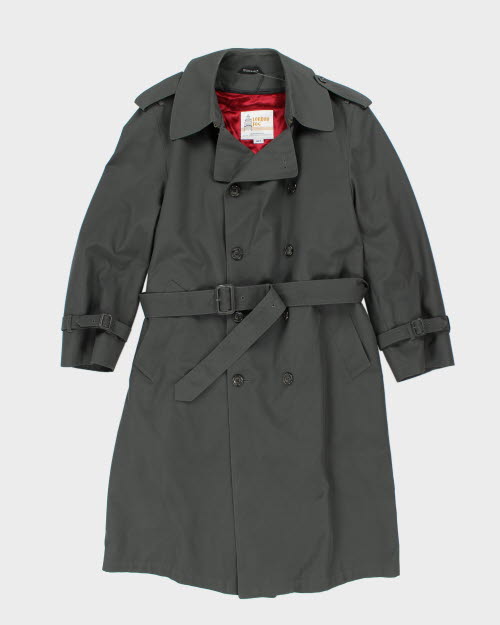 Vintage 90's Heavyweight London Fog Lined Long Overcoat - M
