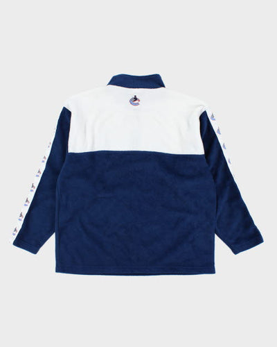 Vintage 90's NHL Canucks Half Zip Fleece - XL