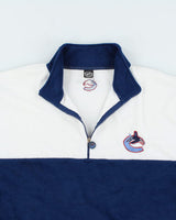 Vintage 90's NHL Canucks Half Zip Fleece - XL