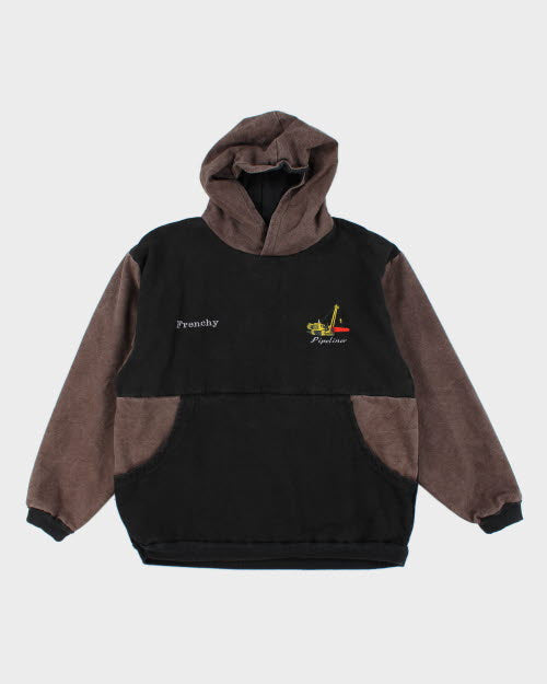 Vintage Embroidered Pullover Work Jacket - L