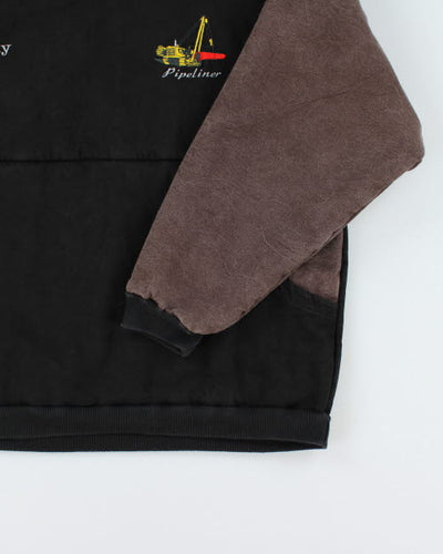 Vintage Embroidered Pullover Work Jacket - L
