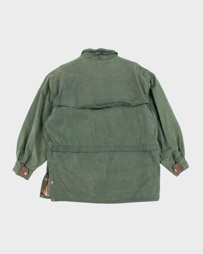Vintage 90's Waxed Collared Hunting Jacket - M