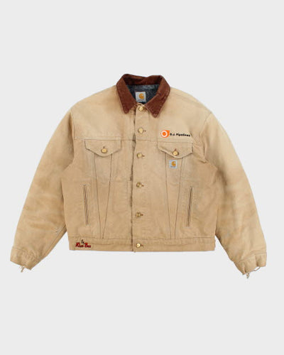 Vintage 90's Carhartt Detroit Embroidered Work Jacket - M