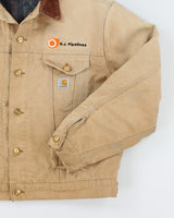 Vintage 90's Carhartt Detroit Embroidered Work Jacket - M