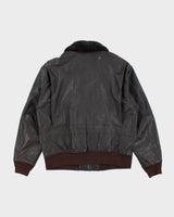 Vintage Alpha Industries Lather Bomber Jacket - L