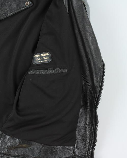 Vintage 90's Heavyweight Biker Jacket - M