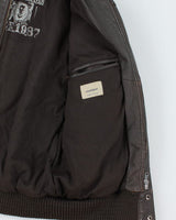 Vintage 2000's Leather Bomber Jacket - M