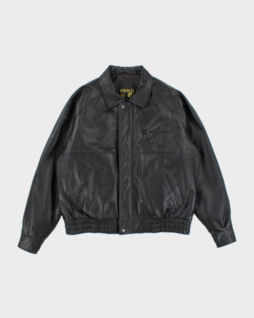 Vintage 90's Oversized Heavyweight Leather Jacket - XL