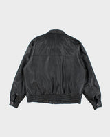 Vintage 90's Oversized Heavyweight Leather Jacket - XL
