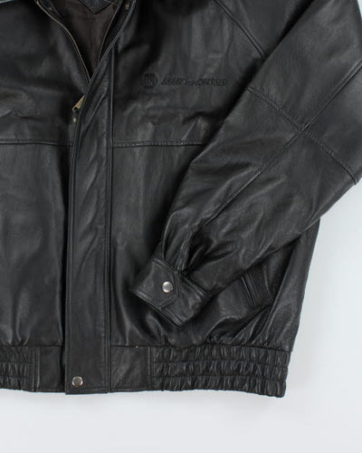 Vintage 90's Oversized Heavyweight Leather Jacket - XL