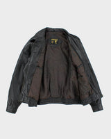 Vintage 90's Oversized Heavyweight Leather Jacket - XL