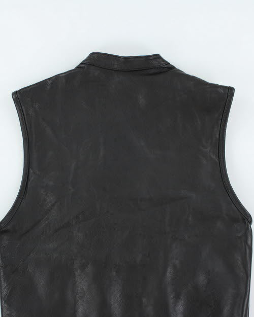 Vintage 90's Leather Biker Sleeveless Vest - M