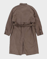 London Fog Khaki Lined Coat - L