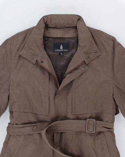 London Fog Khaki Lined Coat - L
