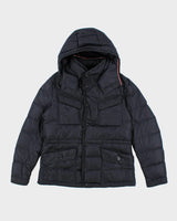 Vintage Moncler Asymmetrical Zip Hooded Puffer Jacket - M