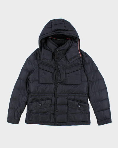 Vintage Moncler Asymmetrical Zip Hooded Puffer Jacket - M