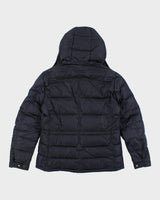 Vintage Moncler Asymmetrical Zip Hooded Puffer Jacket - M