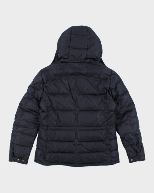 Vintage Moncler Asymmetrical Zip Hooded Puffer Jacket - M