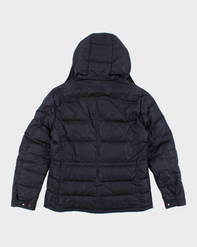 Vintage Moncler Asymmetrical Zip Hooded Puffer Jacket - M