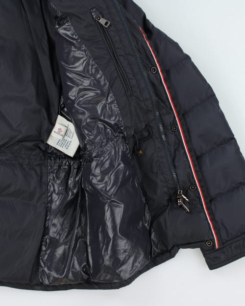 Vintage Moncler Asymmetrical Zip Hooded Puffer Jacket M