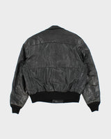 Vintage 80's Genuine Leather Bomber Jacket - L