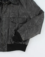 Vintage 80's Genuine Leather Bomber Jacket - L