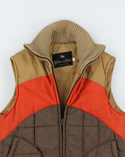 Vintage 90's Golden Fleece Sleeveless Puffer Gilet - S