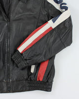 Vintage 90's Oversized USA Leather Jacket - L