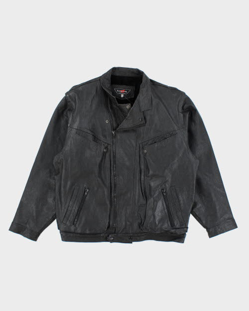 Vintage 90's Young Bloods Leather Biker Jacket - L