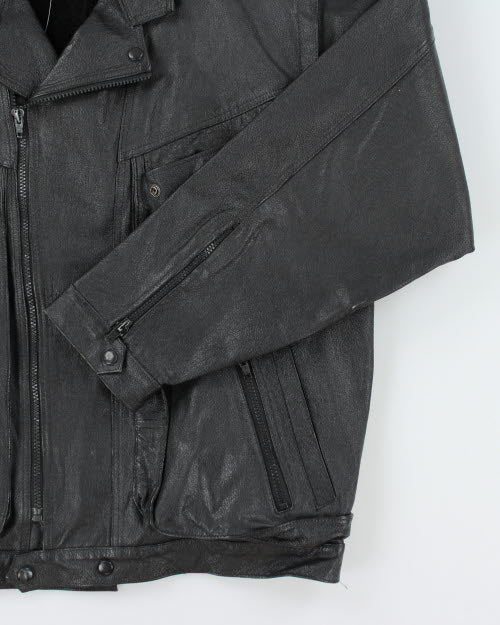 Vintage 90's Young Bloods Leather Biker Jacket - L