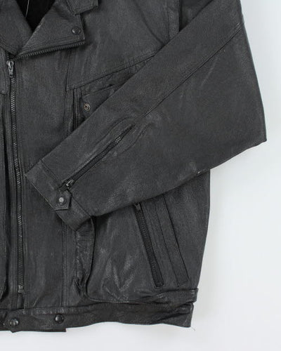 Vintage 90's Young Bloods Leather Biker Jacket - L