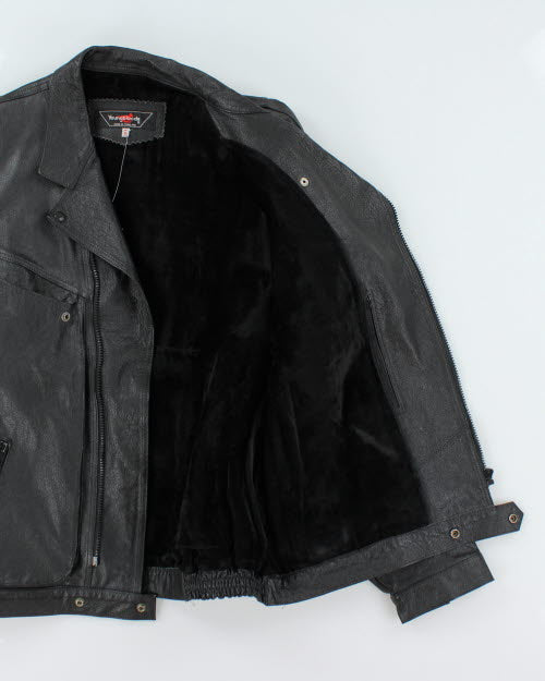 Vintage 90's Young Bloods Leather Biker Jacket - L