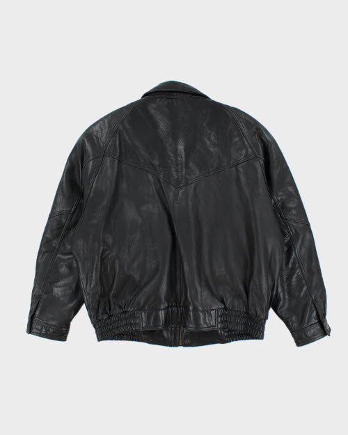 Vintage 90's BOSA Oversized Leather Jacket - XL – Rokit