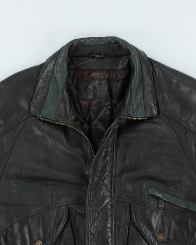 Vintage 90's BOSA Oversized Leather Jacket - XL