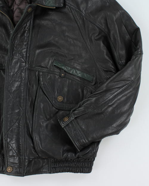 Vintage 90's BOSA Oversized Leather Jacket - XL