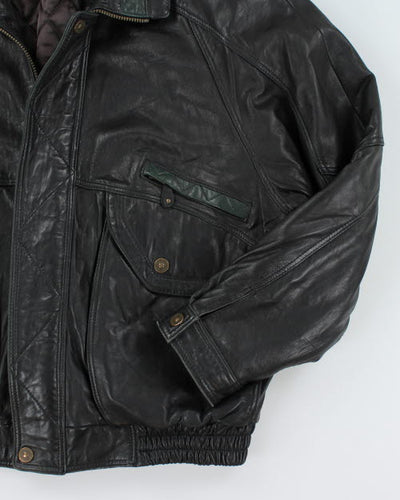 Vintage 90's BOSA Oversized Leather Jacket - XL