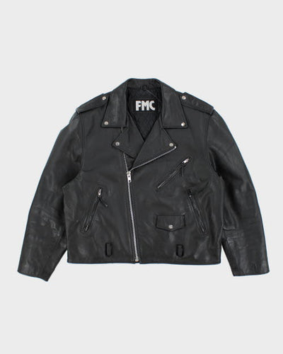 Vintage 90's FMC Heavyweight Leather Jacket - XL